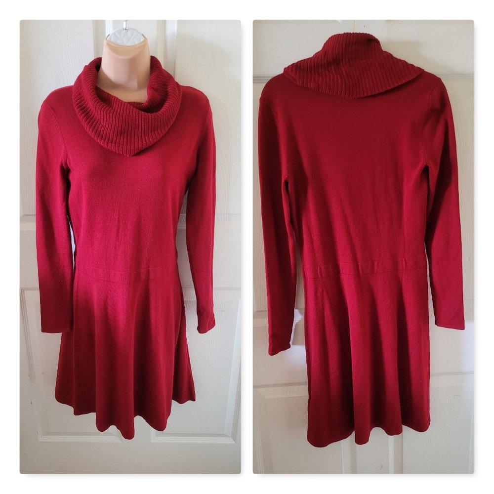 unworn Chaps red sweater dress